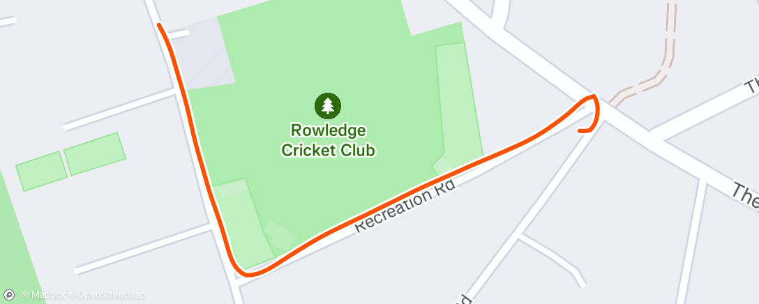 Map of the activity, 17/05/2025 Rowledge WD2