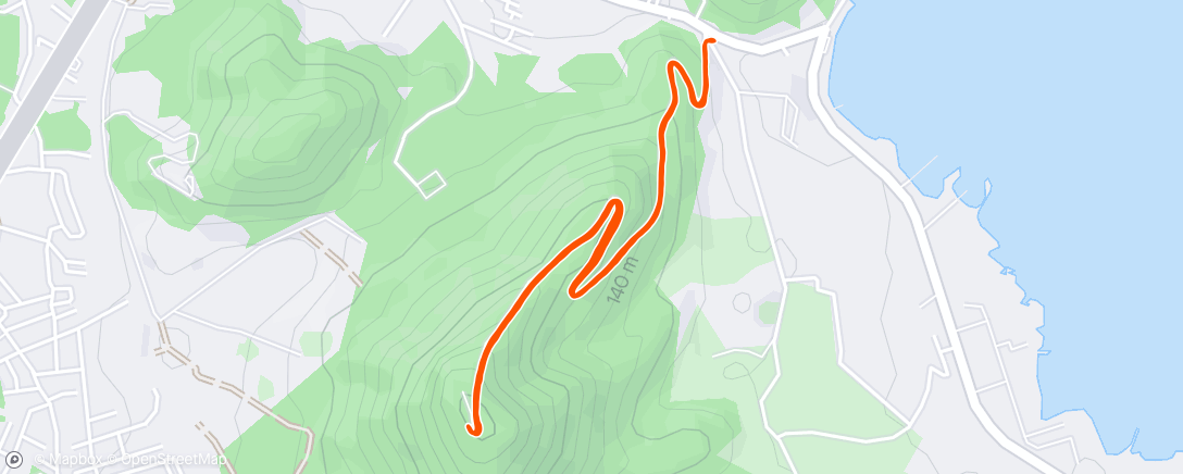 Mapa da atividade, Afternoon Trail Run