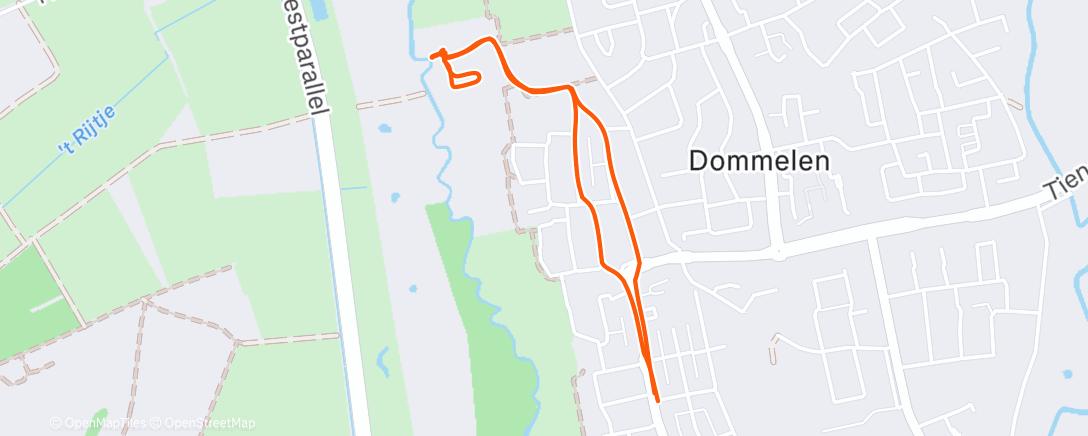 Map of the activity, Lunch Walk