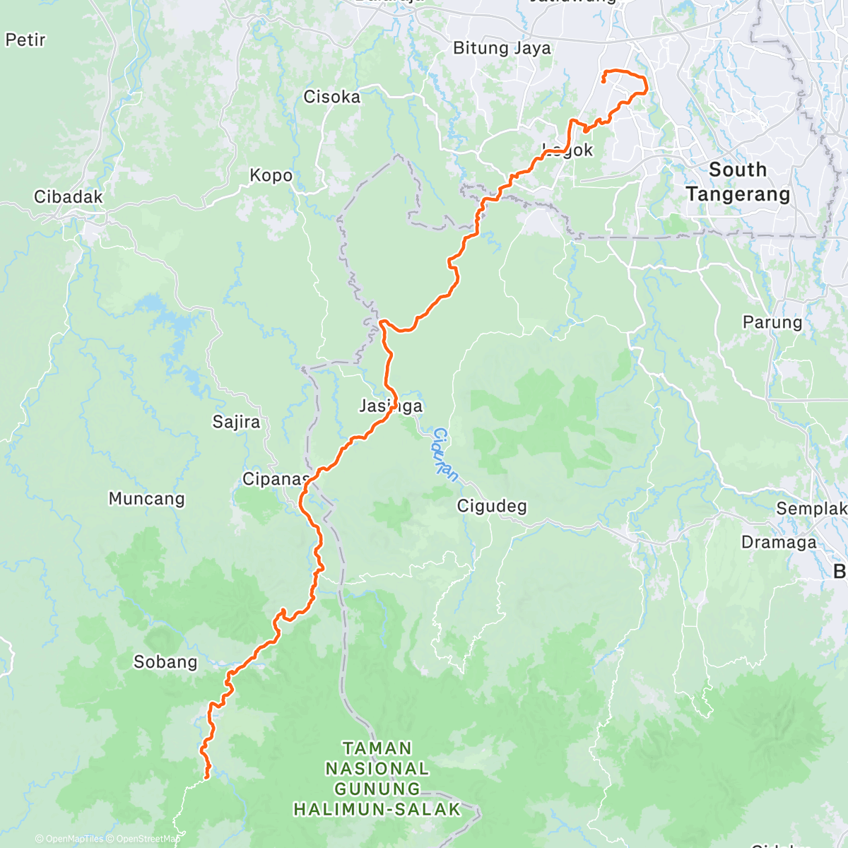 Map of the activity, Gunung Luhur/Citorek - Home