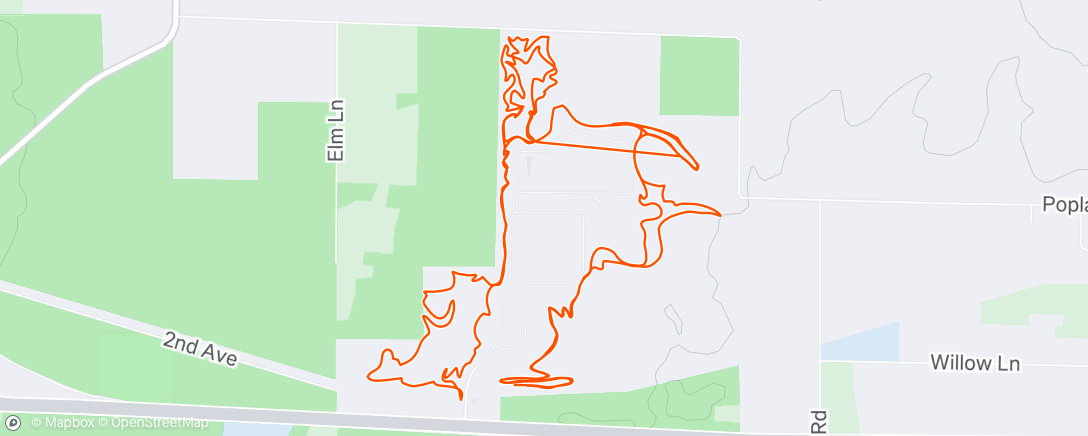 Map of the activity, Afternoon Ride