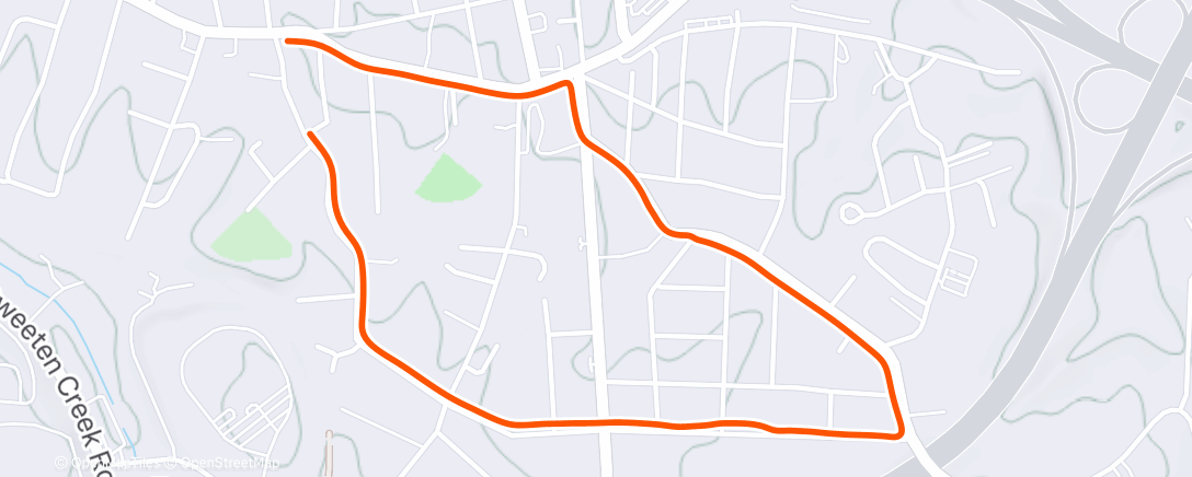 Карта физической активности (Afternoon Run)