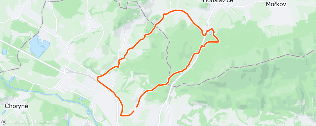 Map of the activity, Afternoon Mountain Bike Ride