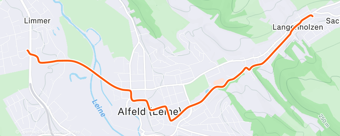 Map of the activity, Afternoon Ride