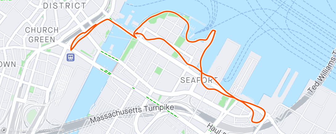 Map of the activity, Winning the shake out run