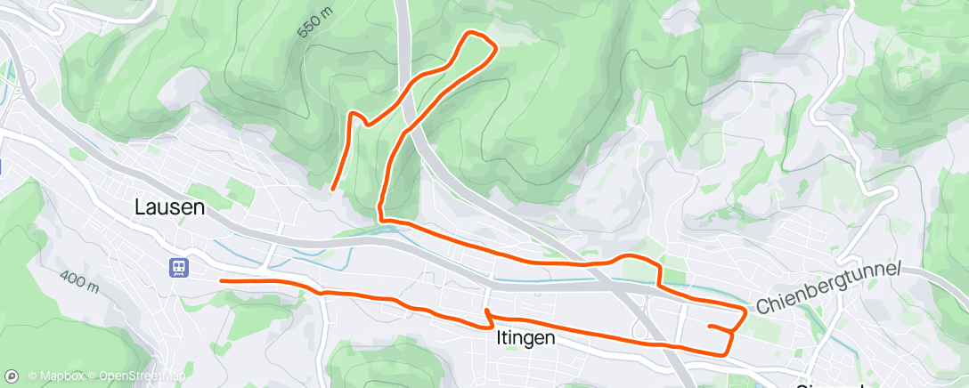 Map of the activity, First run together again! With an additional staircase alone to feel some fire in the legs