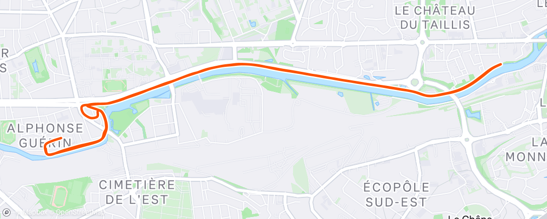 Map of the activity, Rennes # EF 45' - SG 3.2