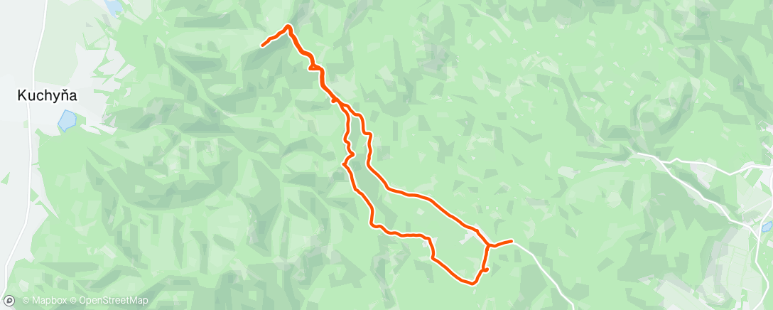 Map of the activity, Morning Run