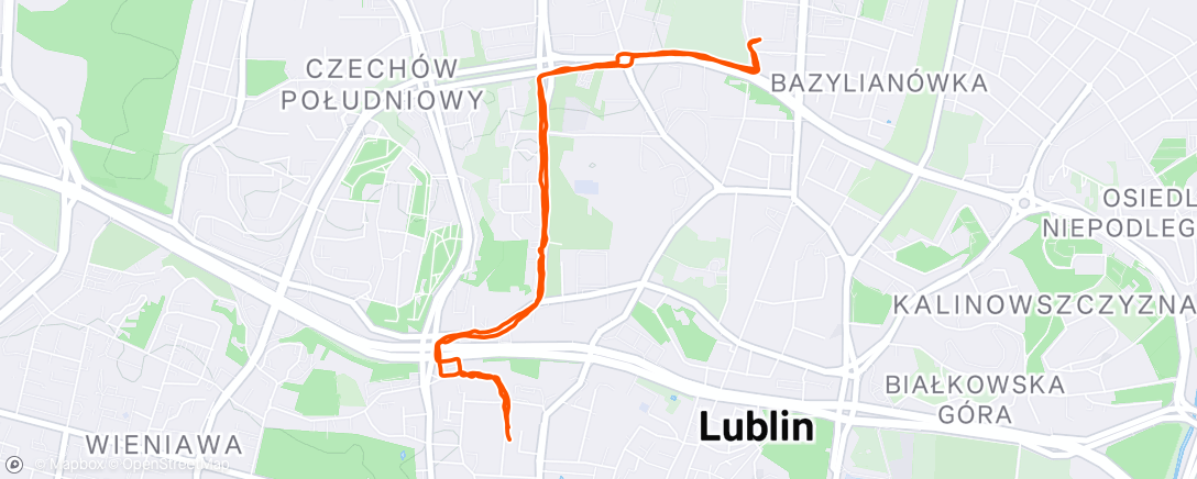 Map of the activity, Lunch Walk