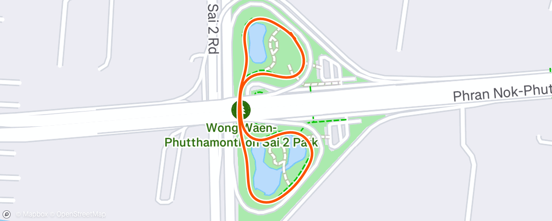 Map of the activity, Morning Run