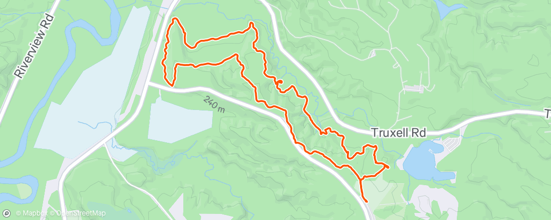 Map of the activity, Afternoon Hike