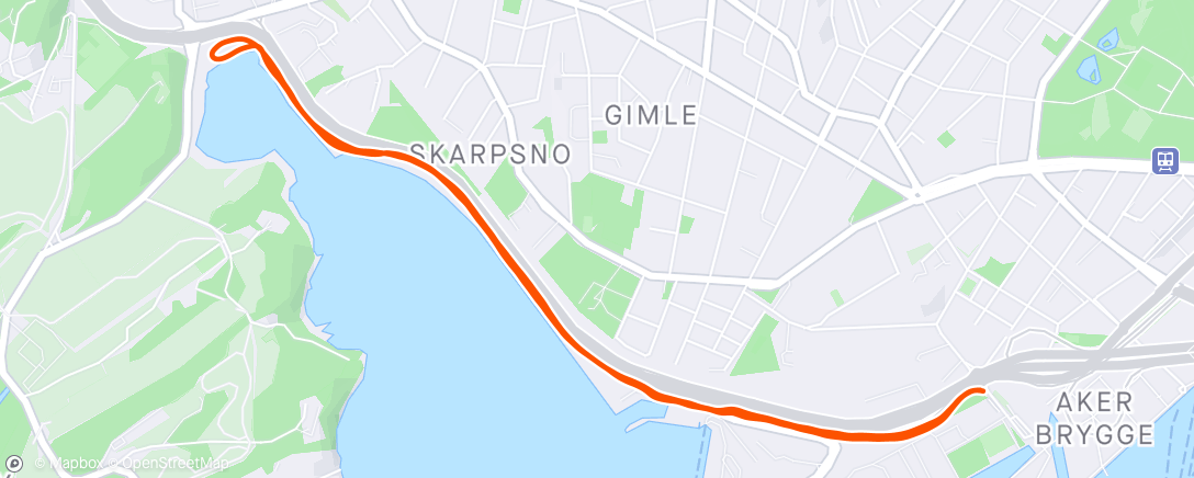 Map of the activity, Oslo Løpsfestival 1. løp