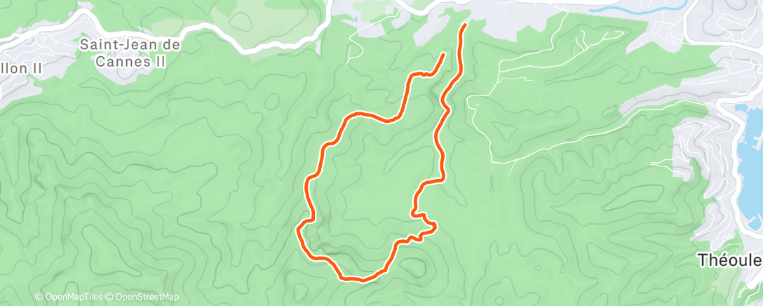 Map of the activity, Randonnée dans l'après-midi