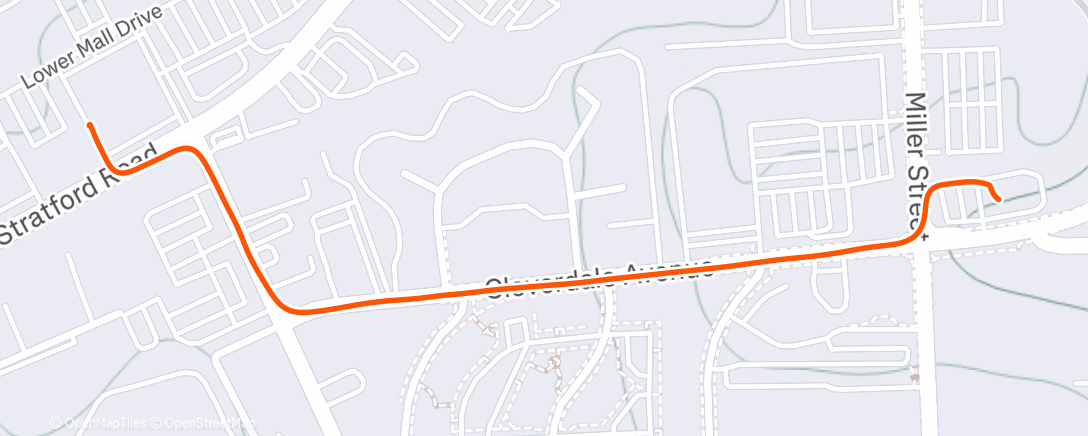 Карта физической активности (Afternoon Ride)