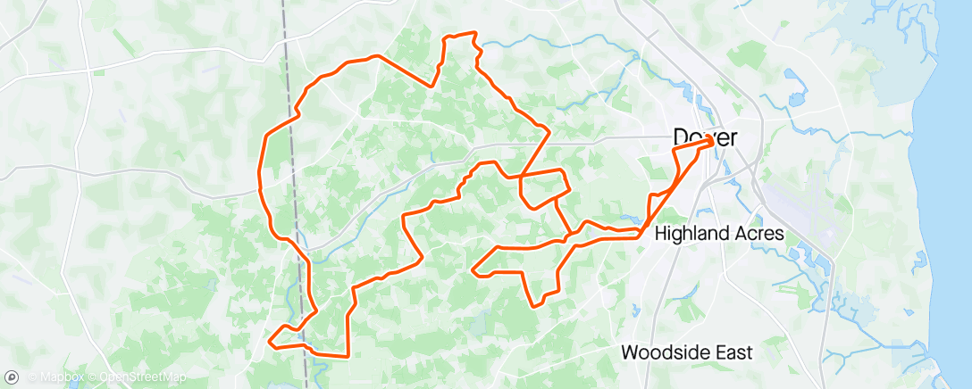 Map of the activity, Ride for Pie!