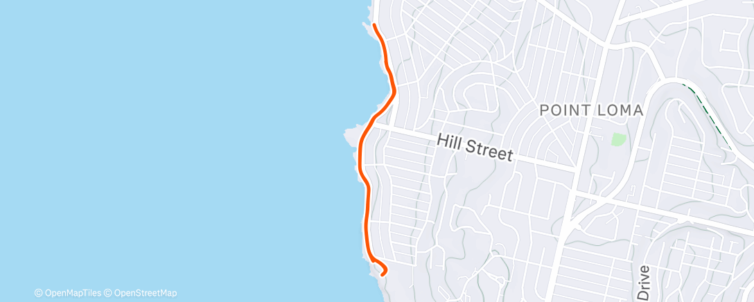 Map of the activity, Morning Walk