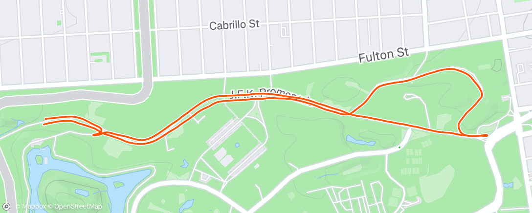 Map of the activity, Morning Run