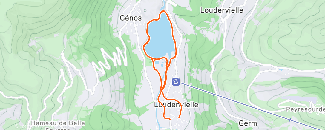 Карта физической активности (Course à pied le matin)