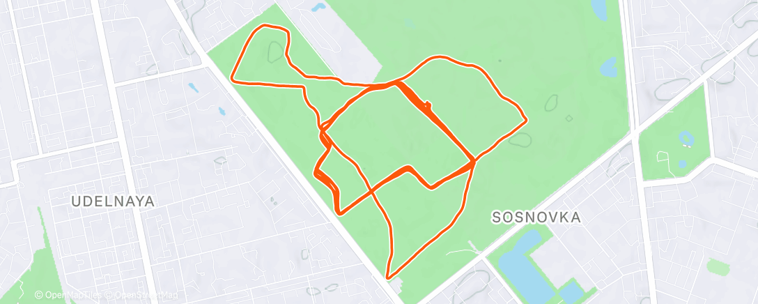 Map of the activity, Lunch Run