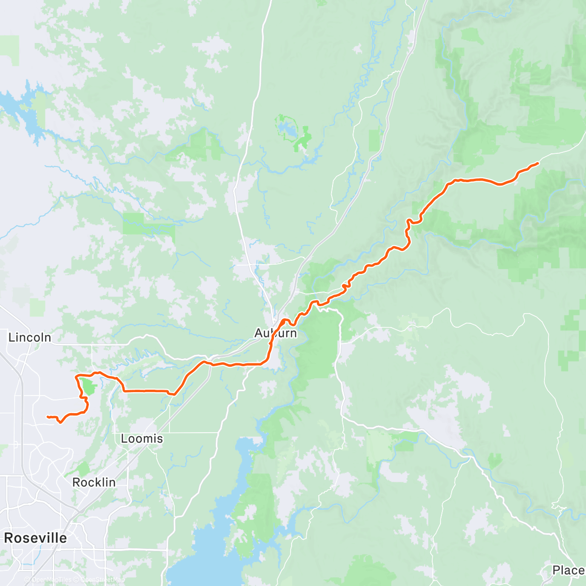 Карта физической активности (Morning Ride)