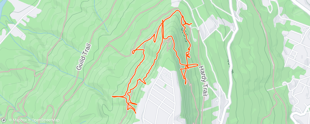 Map of the activity, 50lb ruck