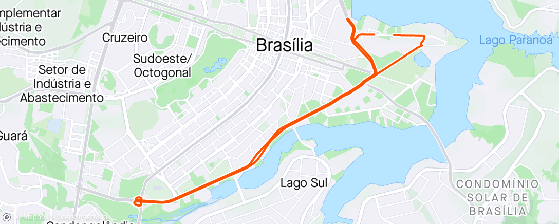 Map of the activity, Simulado