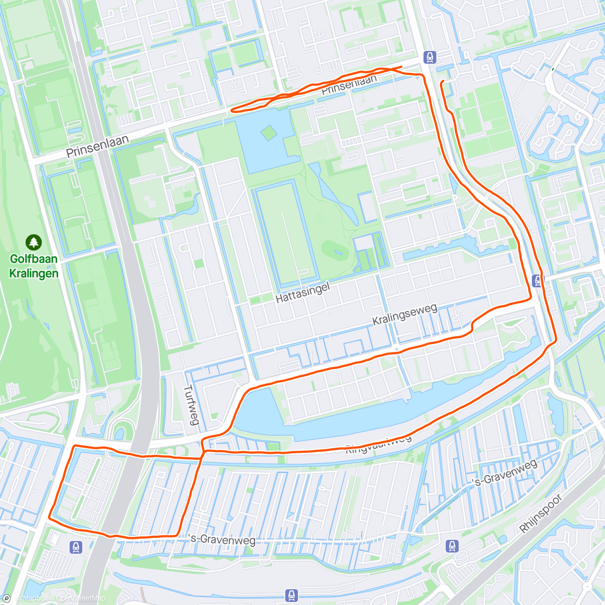 Map of the activity, Zelfreflectie na de Marathon van Rotterdam 2024