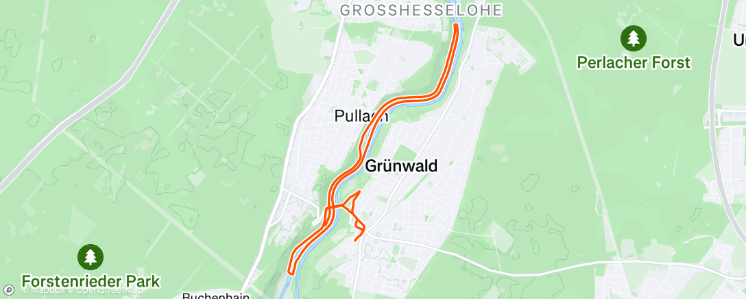 Map of the activity, Fahrt am Nachmittag