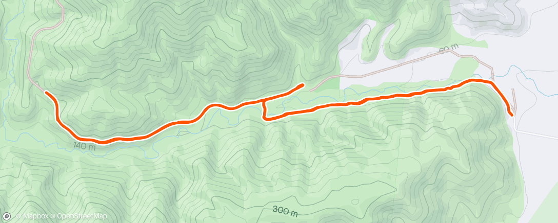 Mapa da atividade, Morning gravel ride