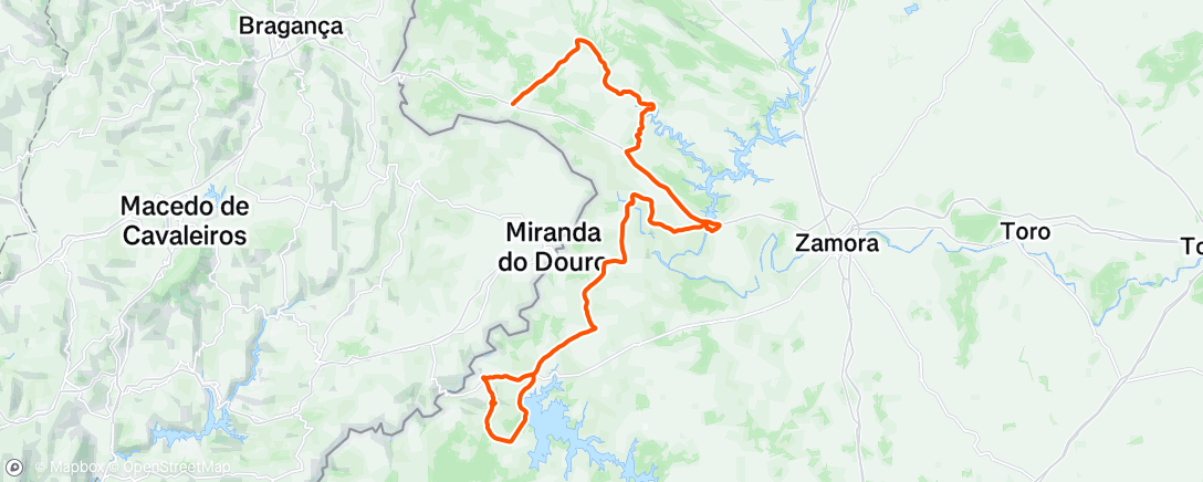 Map of the activity, Lunch Ride