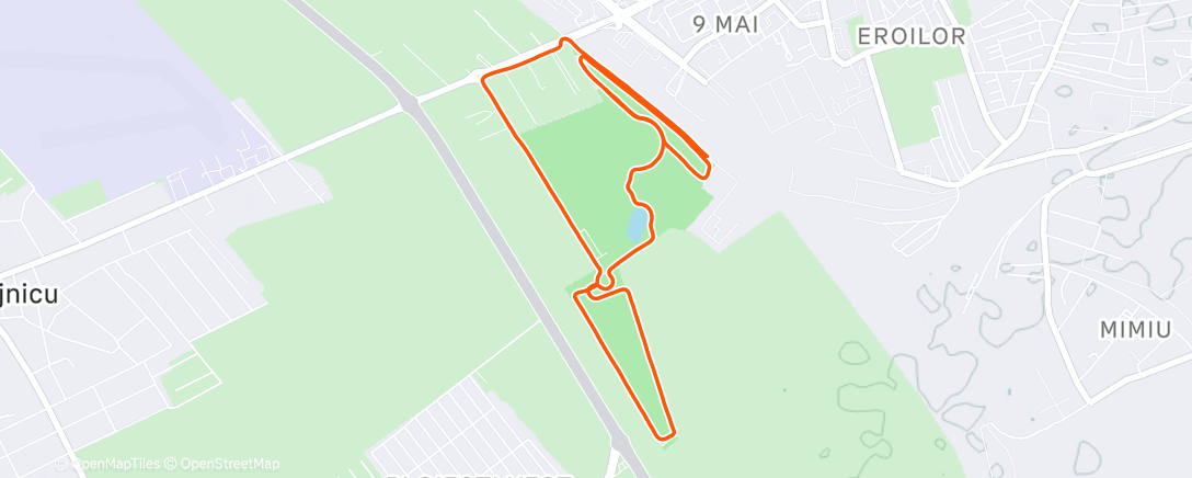 Карта физической активности (Tempo Evening Run)