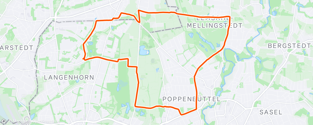 Map of the activity, Fahrt am Nachmittag