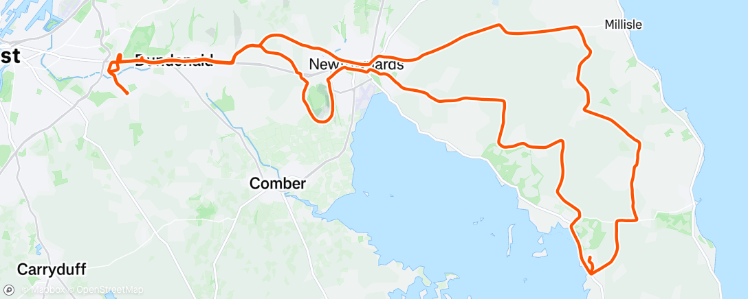 Map of the activity, Morning Ride