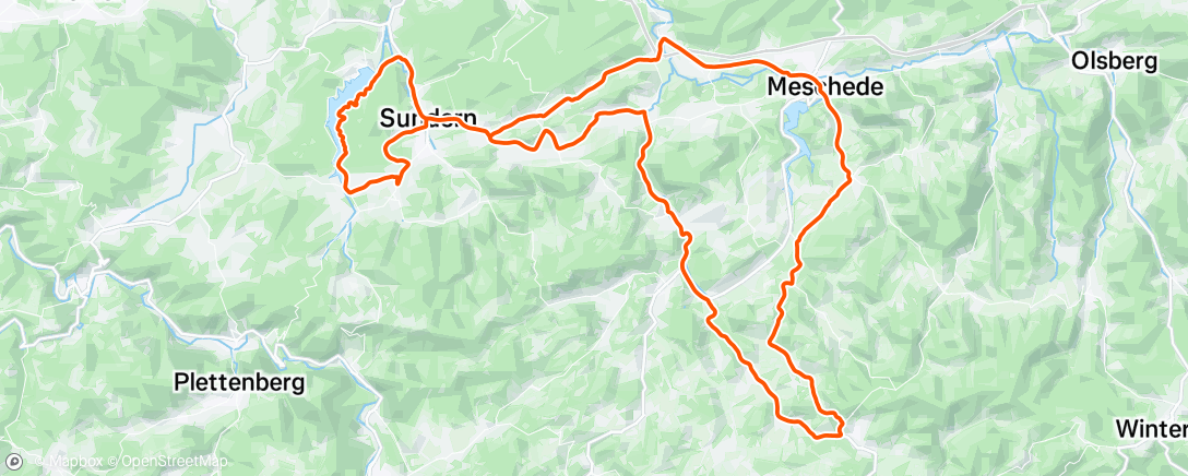 Mapa de la actividad, Weihnachtsfettverbrennung