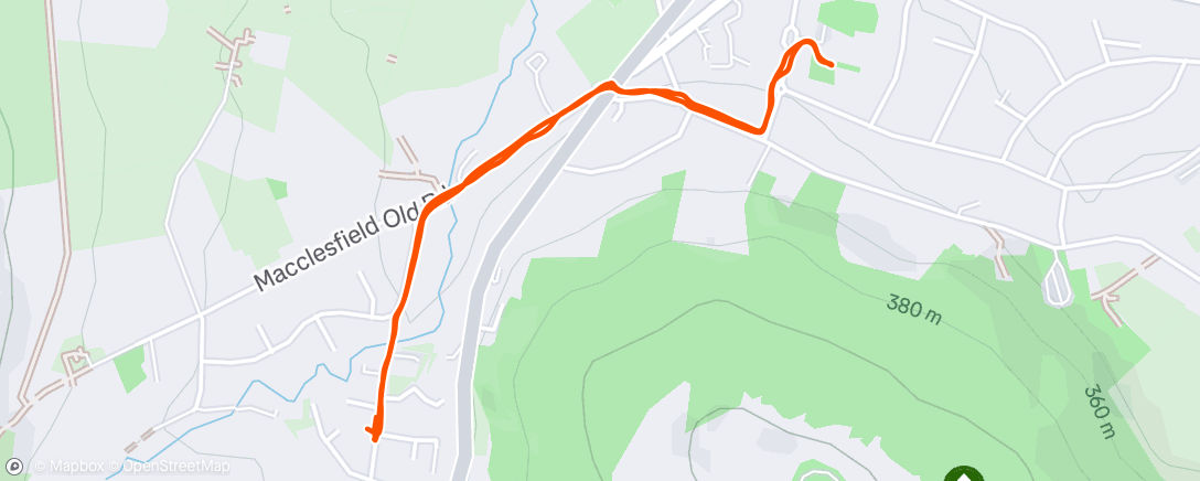 Map of the activity, Morning Walk