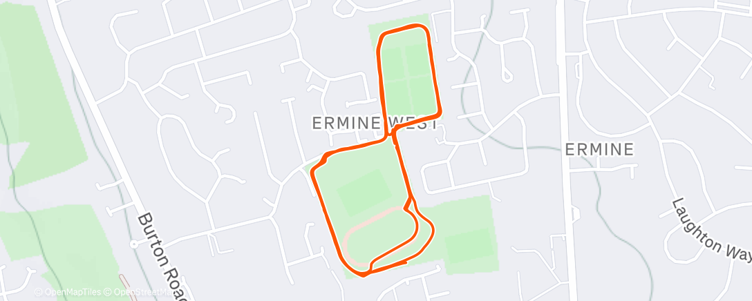 Map of the activity, Finished our first parkrun Alphabet - Yarborough Leisure Centre parkrun