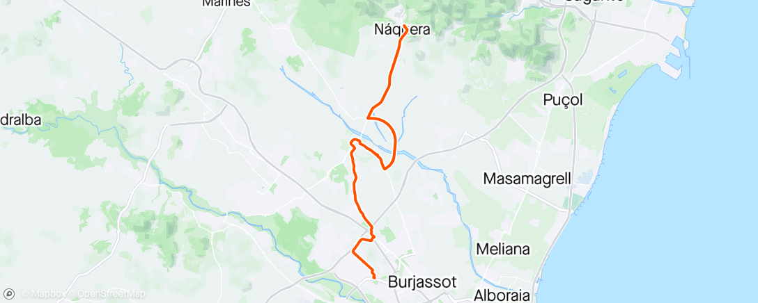 Map of the activity, Afternoon Ride 1