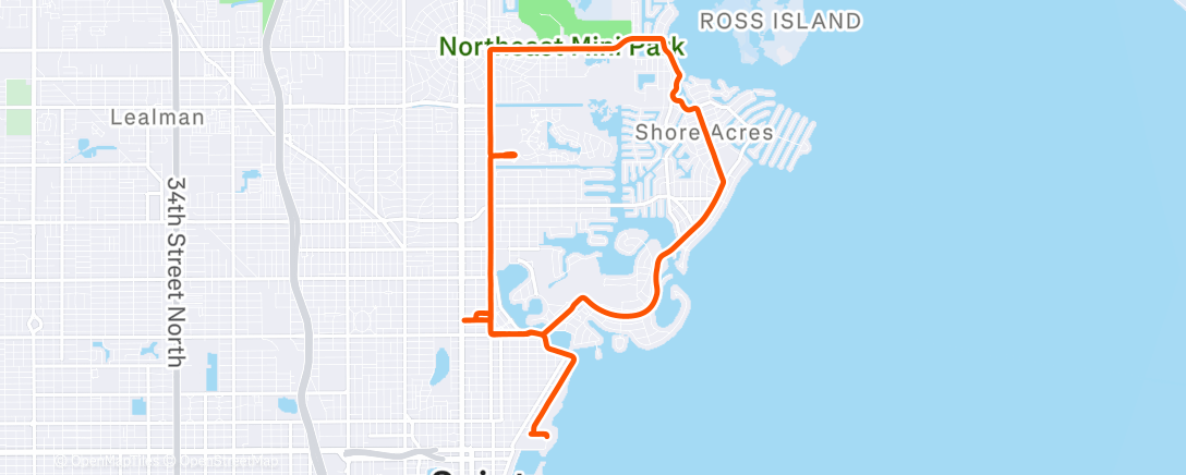 Map of the activity, Morning Ride