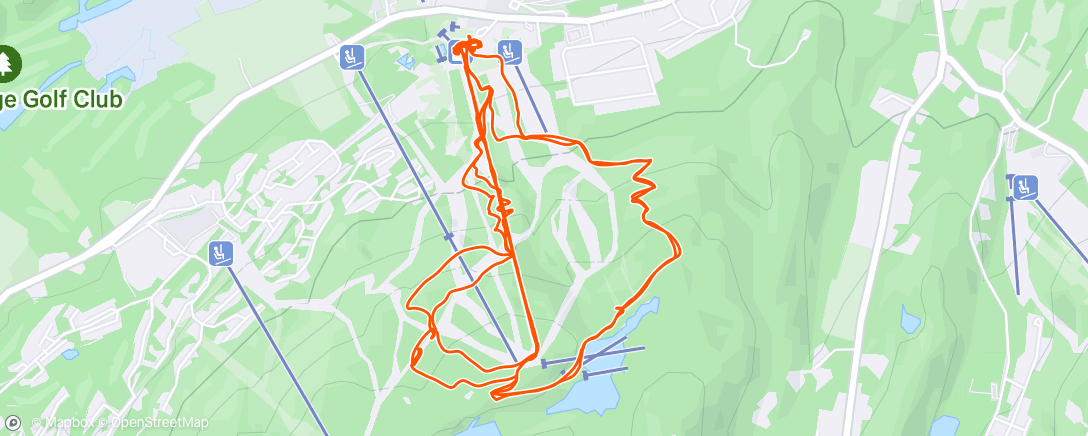 Map of the activity, Lunch Ride