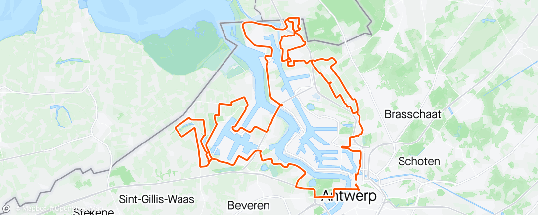 Map of the activity, Antwerp port epic