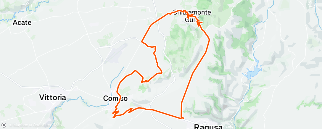 Map of the activity, Giro mattutino