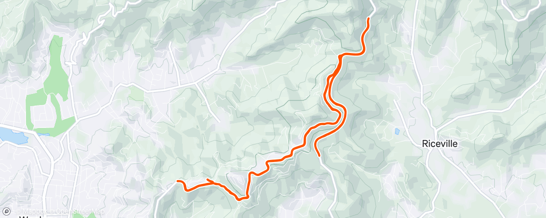 Map of the activity, Tried the closed parkway…asked to leave 😣