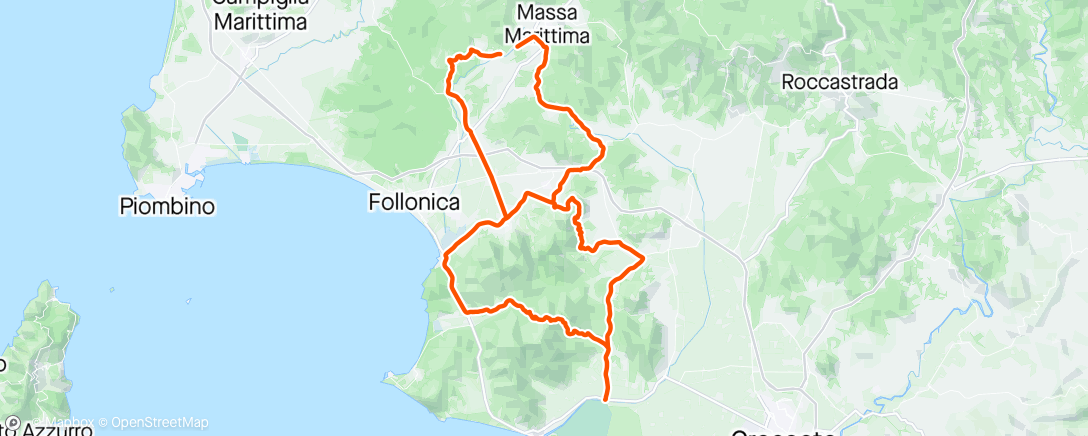 Map of the activity, Road ride with Noe and Levin