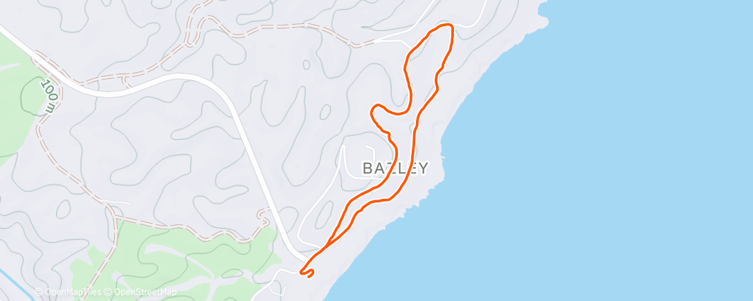 Map of the activity, Morning Run