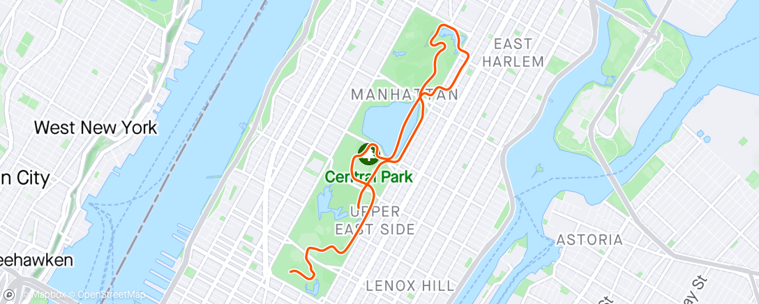 Map of the activity, Zwift - Fitness Builder in New York