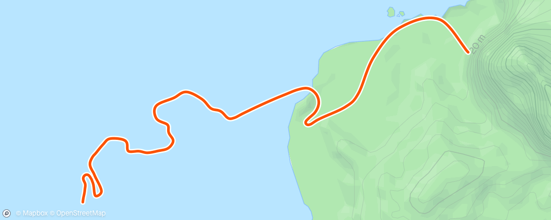 Map of the activity, Zwift - 6 x 2 min run / 3 min walk in Watopia