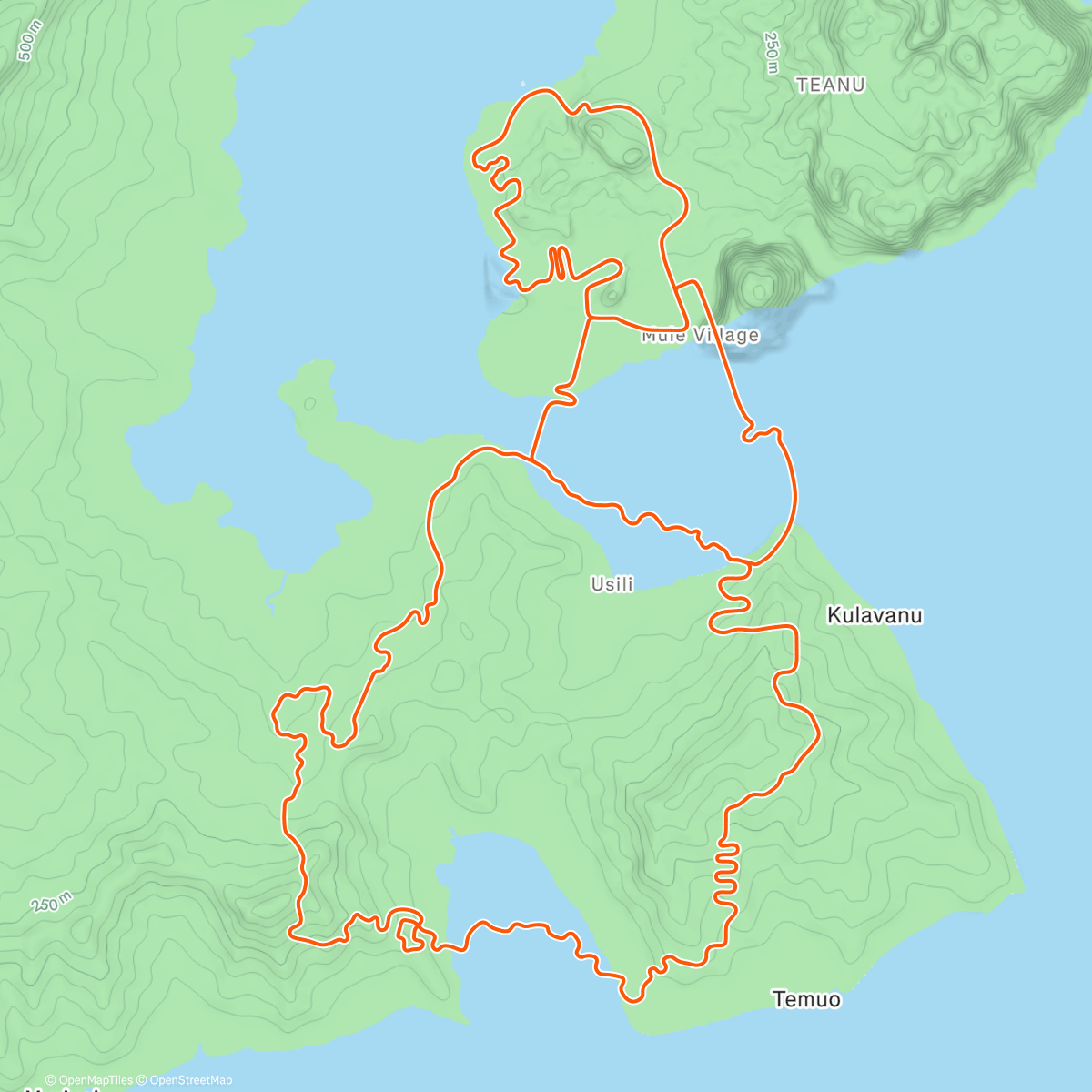 Map of the activity, Zwift -  on Snowman in Watopia
