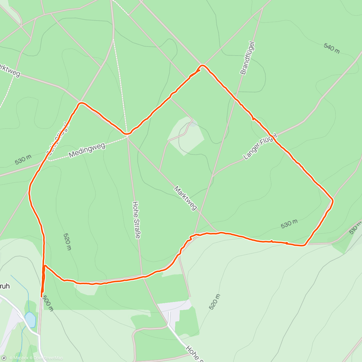 「Mittagswanderung im Schneckengrüner Wald」活動的地圖
