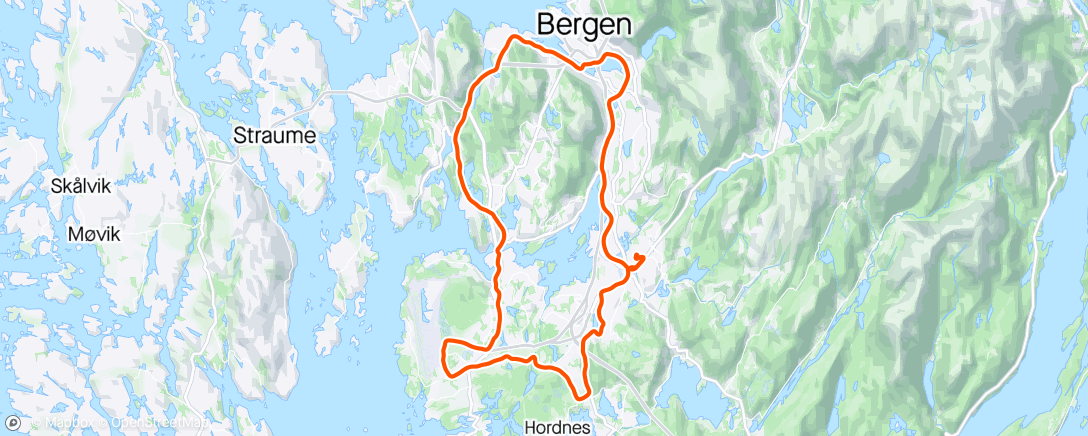 Map of the activity, Lagunen Stend Flesland Laksevåg Krambua
