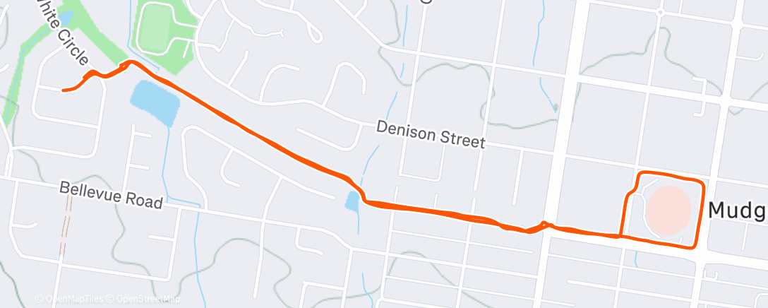 Map of the activity, Evening Walk